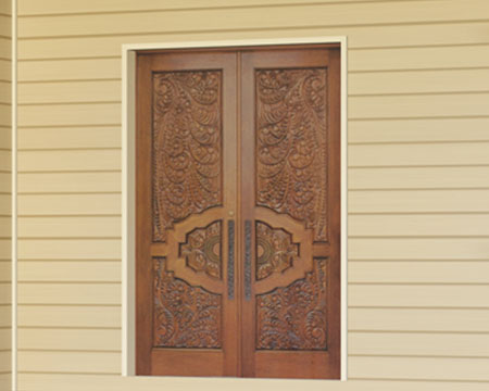 door wood carved